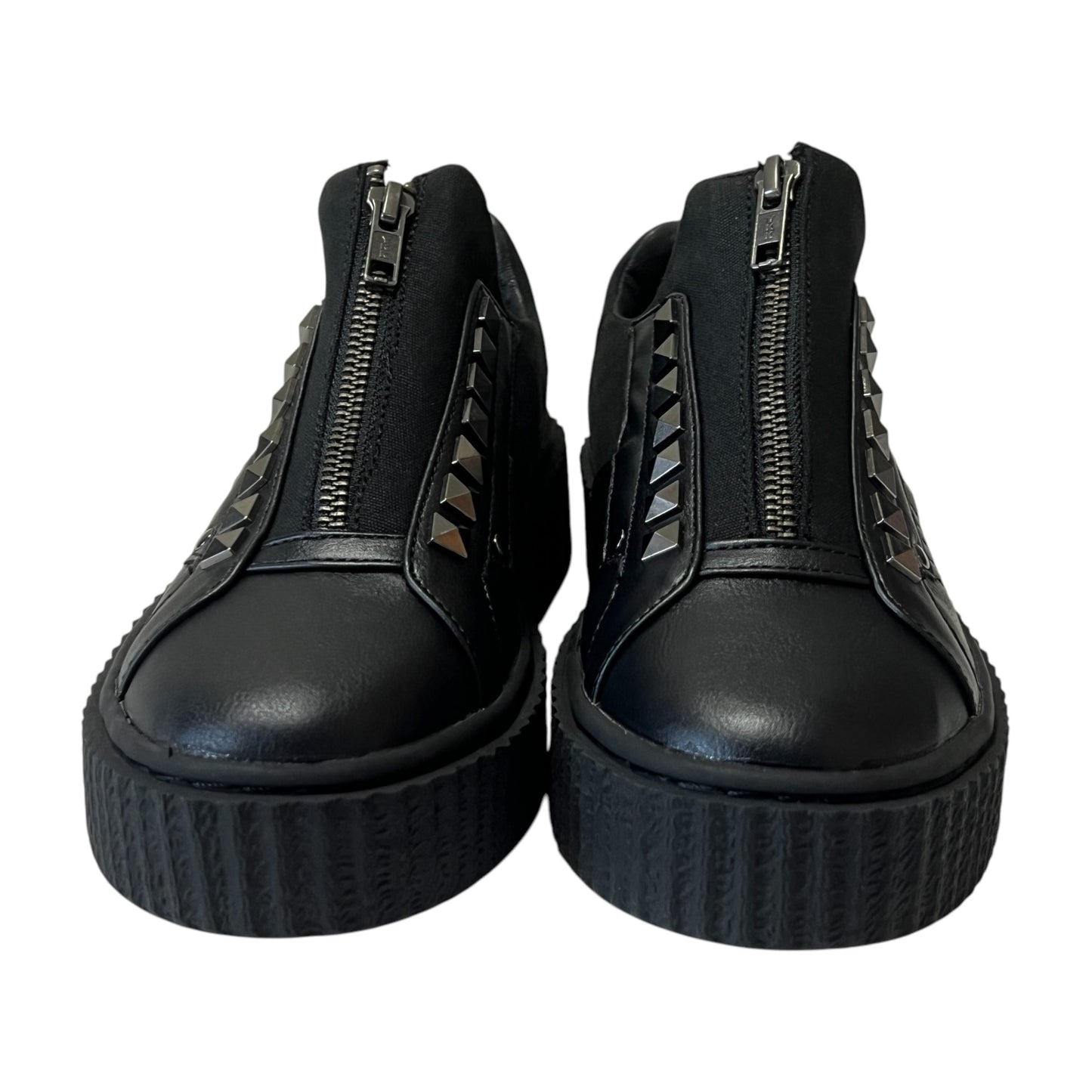 【DEMONIA】スタッズアクセントコンビ素材スニーカーUS5M(23-23.5cm)