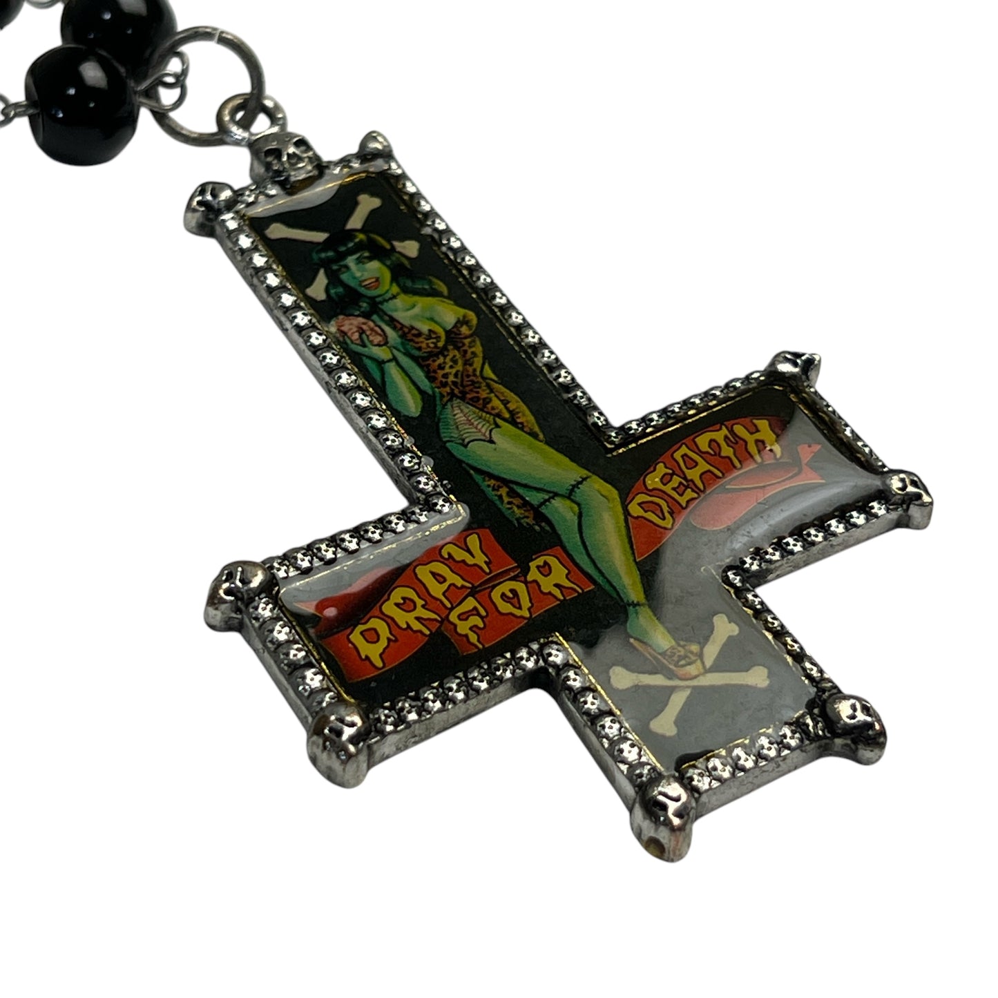 【KREEPSVILLE666】逆十字ロザリオ風ネックレス