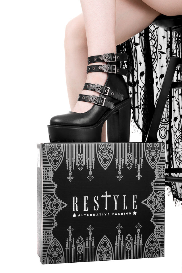 【RESTYLE】シューズ*EVELYNN PLATFORM SHOES【取寄】