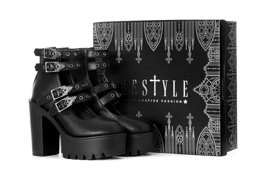 【RESTYLE】シューズ*EVELYNN PLATFORM SHOES【取寄】