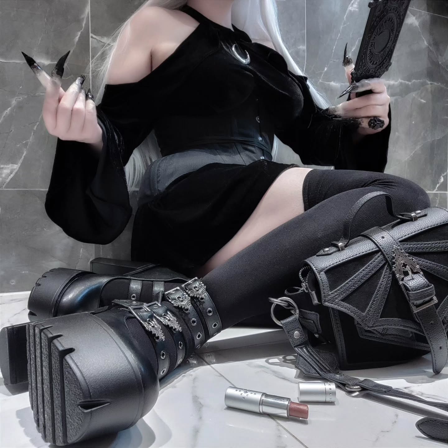 【RESTYLE】シューズ*EVELYNN PLATFORM SHOES【取寄】