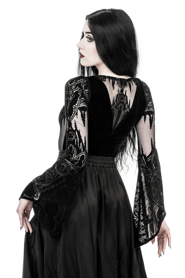 【RESTYLE】トップス*Gothic Chapel Bodysuit Vneck