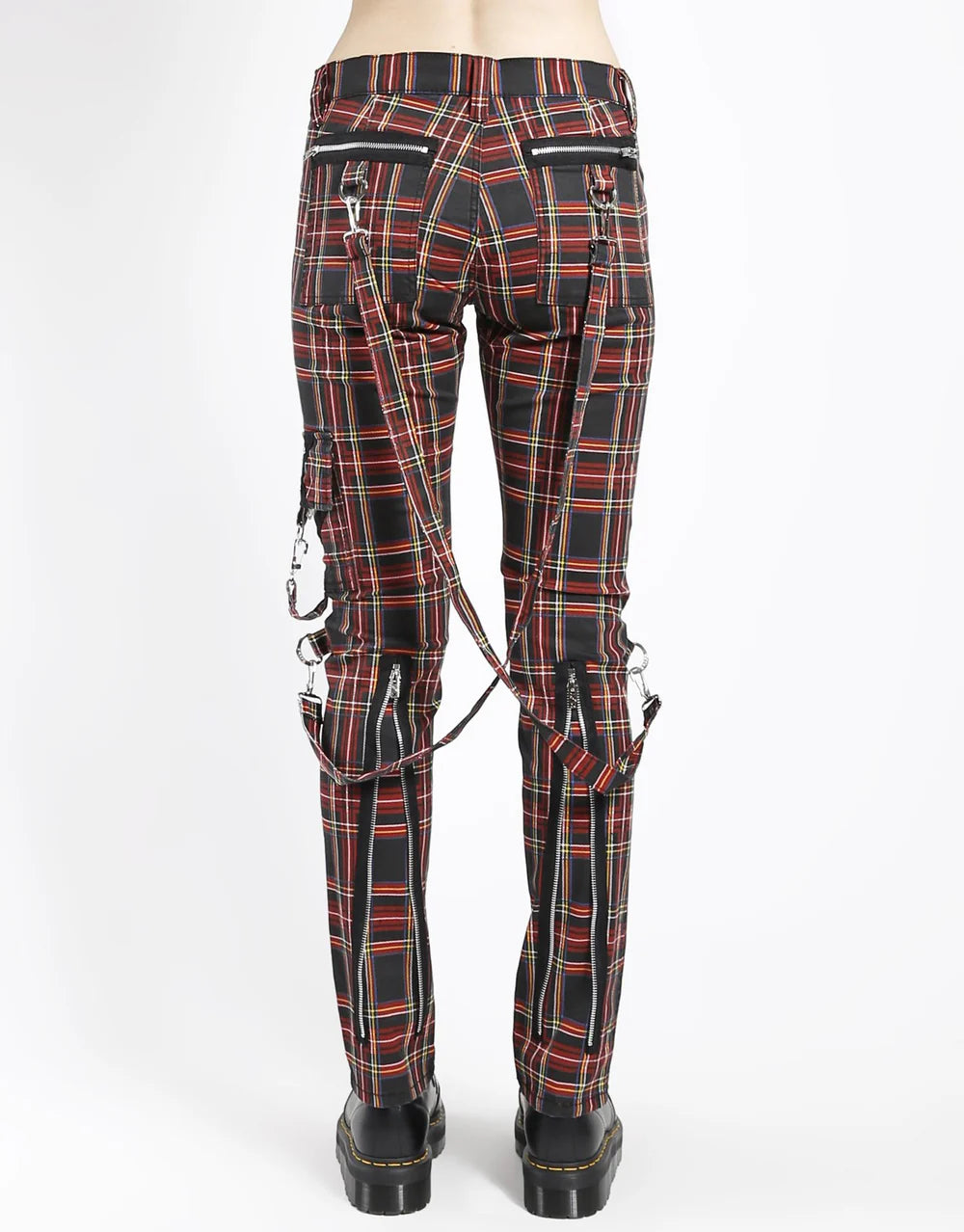 【TRIPP NYC】CLASSIC SLIM LEG BONDAGE PANT BLACK PLAID(IS674MP)【取寄】
