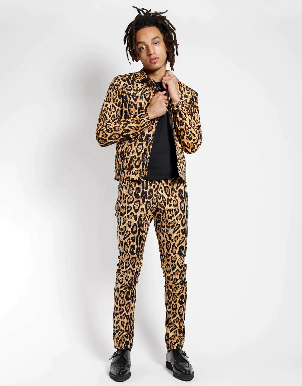 【TRIPP NYC】LEOPARD ROCKER JEAN(IS7374P-036