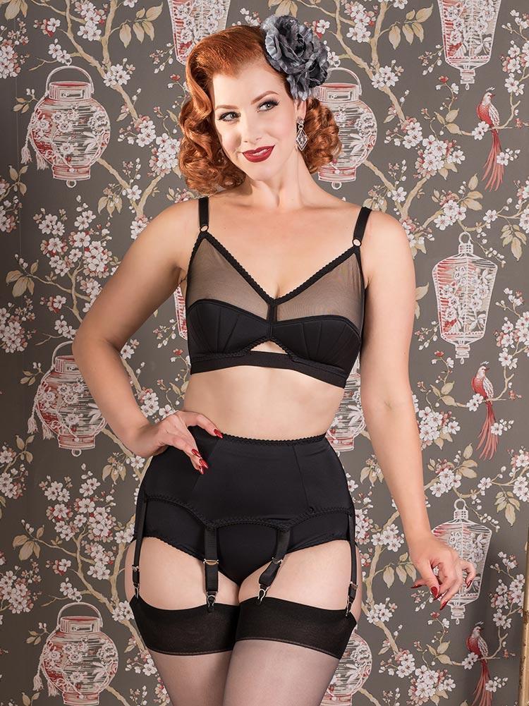 【WHAT KATIE DID】ガーターベルト*Liz 6 Strap Suspender Belt L2094-UK16(W79H104)