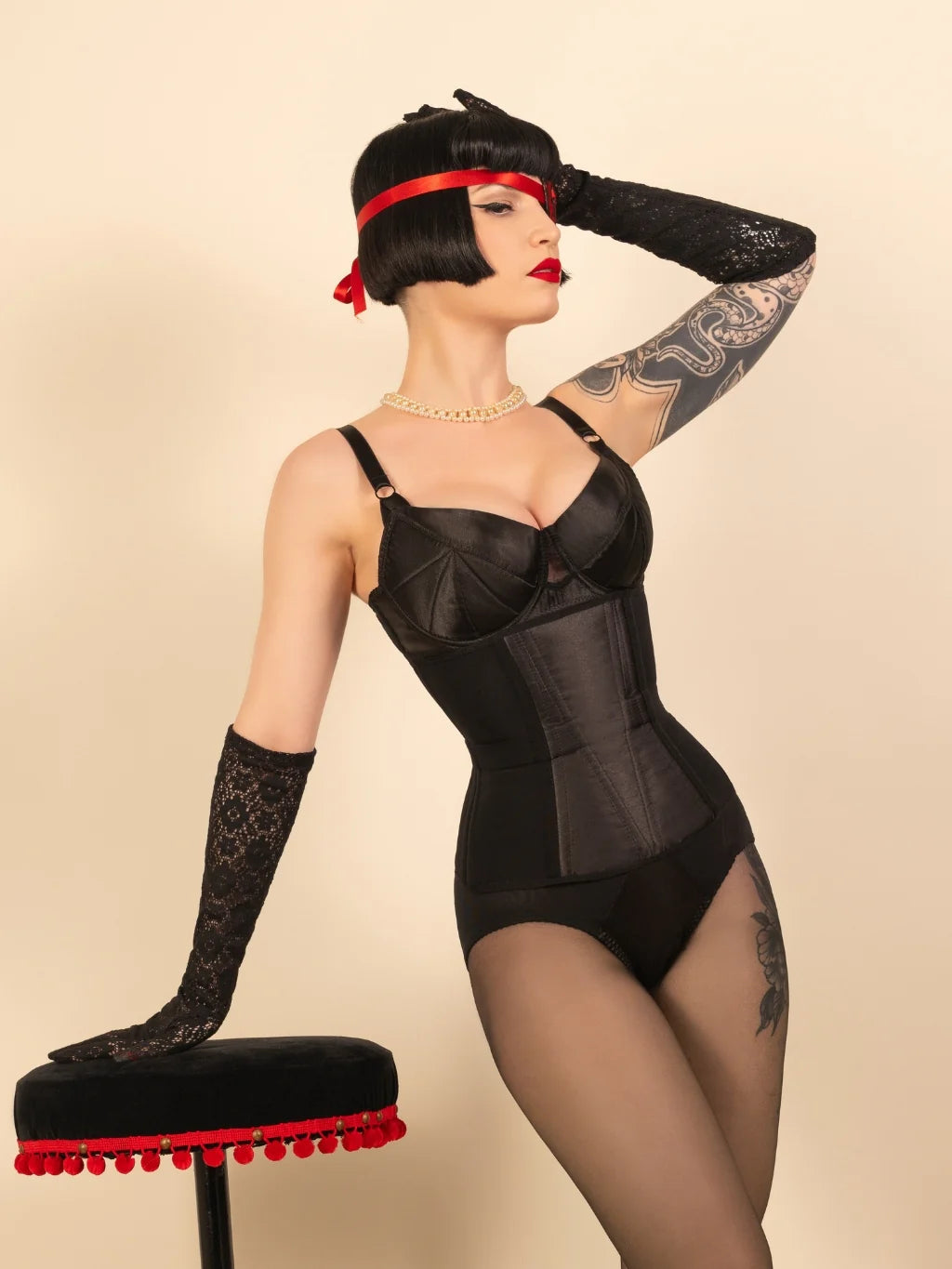 WHAT KATIE DID】ウエストニッパー＊Demi Waspie Corset L4099【取寄