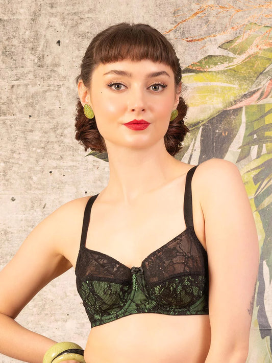 【WHAT KATIE DID】ブラジャー*Debra 1950s Green Bra L6101GL【取寄】