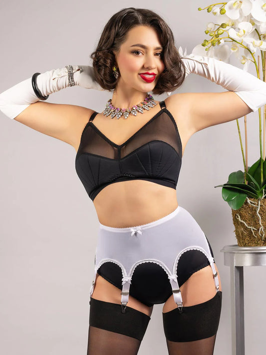 【WHAT KATIE DID】ガーターベルト*Pull On Suspender Belt White: Ltd Ed【取寄】