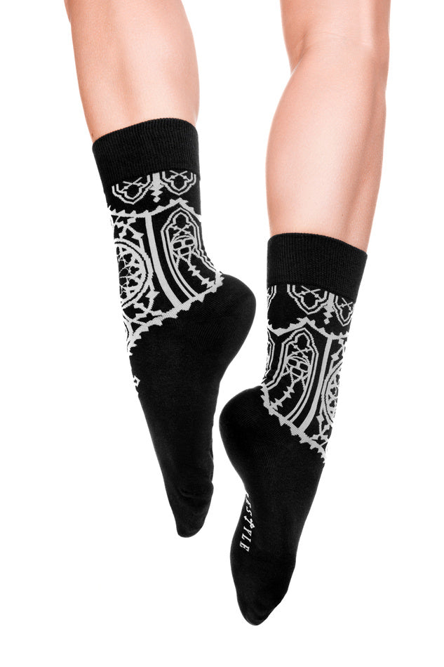 【RESTYLE】ソックス*SACRUM JACQUARD SOCKS