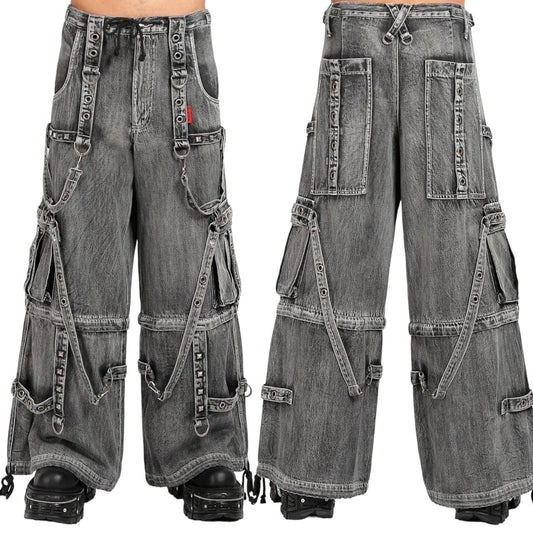 【TRIPP NYC】ワイドカーゴパンツ*DENIM FULL FORCE PANT FOG WASH(JM7155MB)