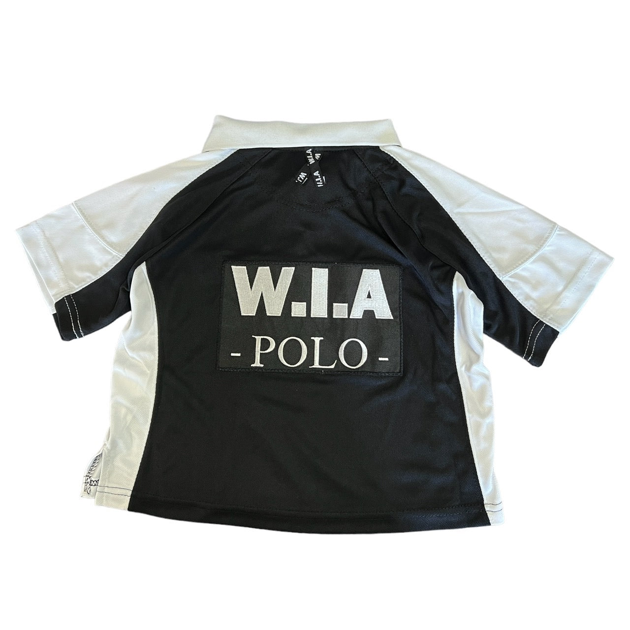 GOTH POLO * BIG back patch / cropped polo