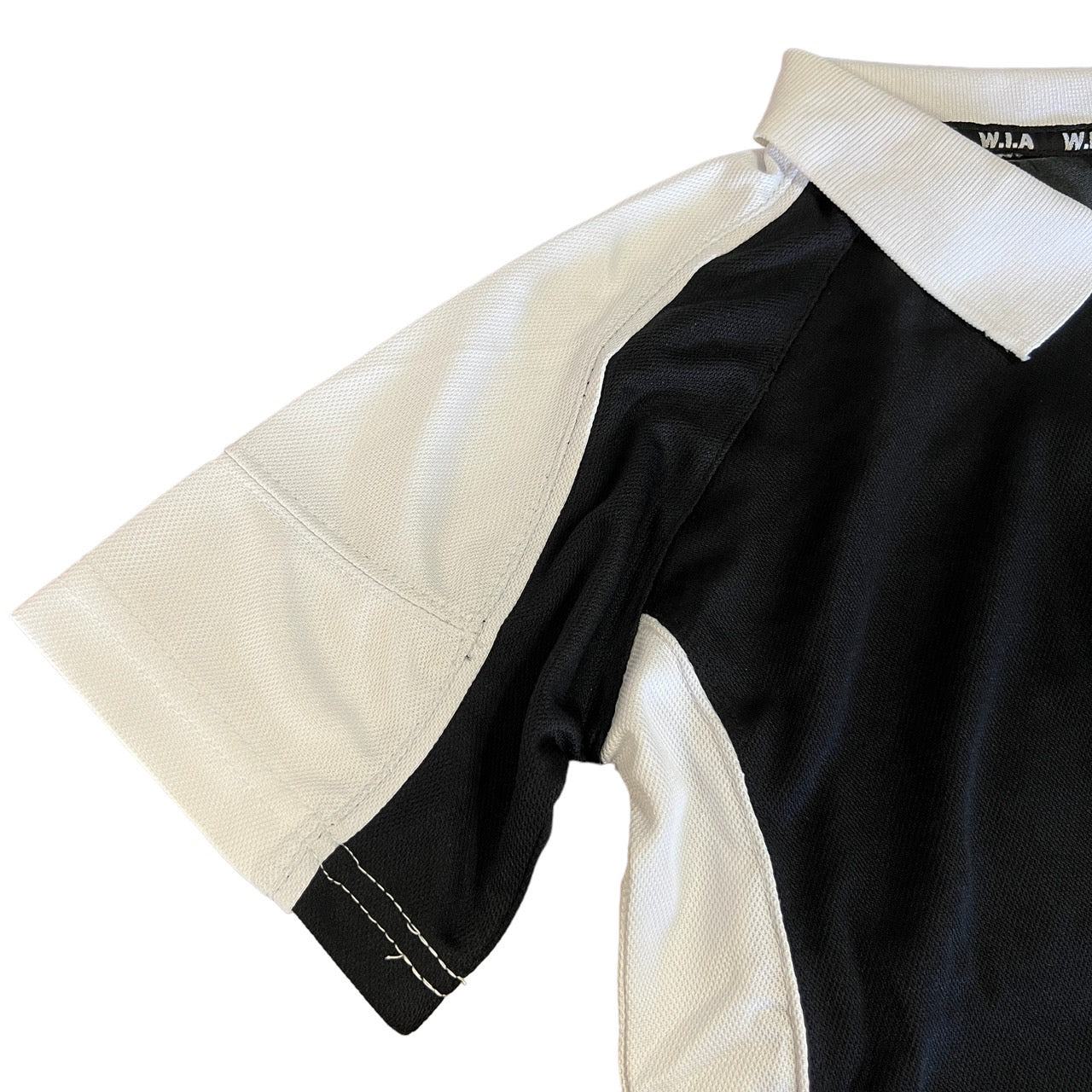 GOTH POLO * BIG back patch / cropped polo
