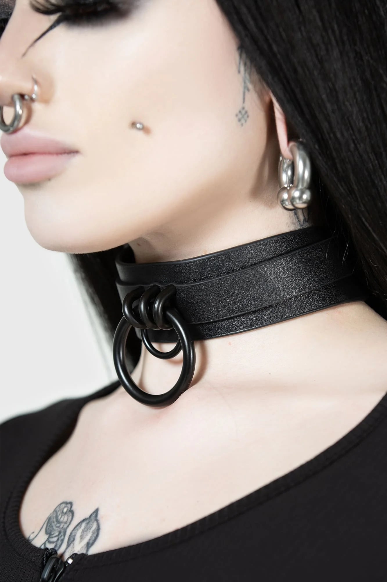 【KILL STAR】Susper Choker*オールブラックOリングチョーカー