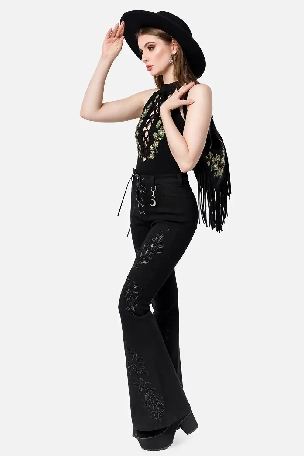 【RESTYLE】パンツ*TWISTED FATE BELL-BOTTOMS【取寄】