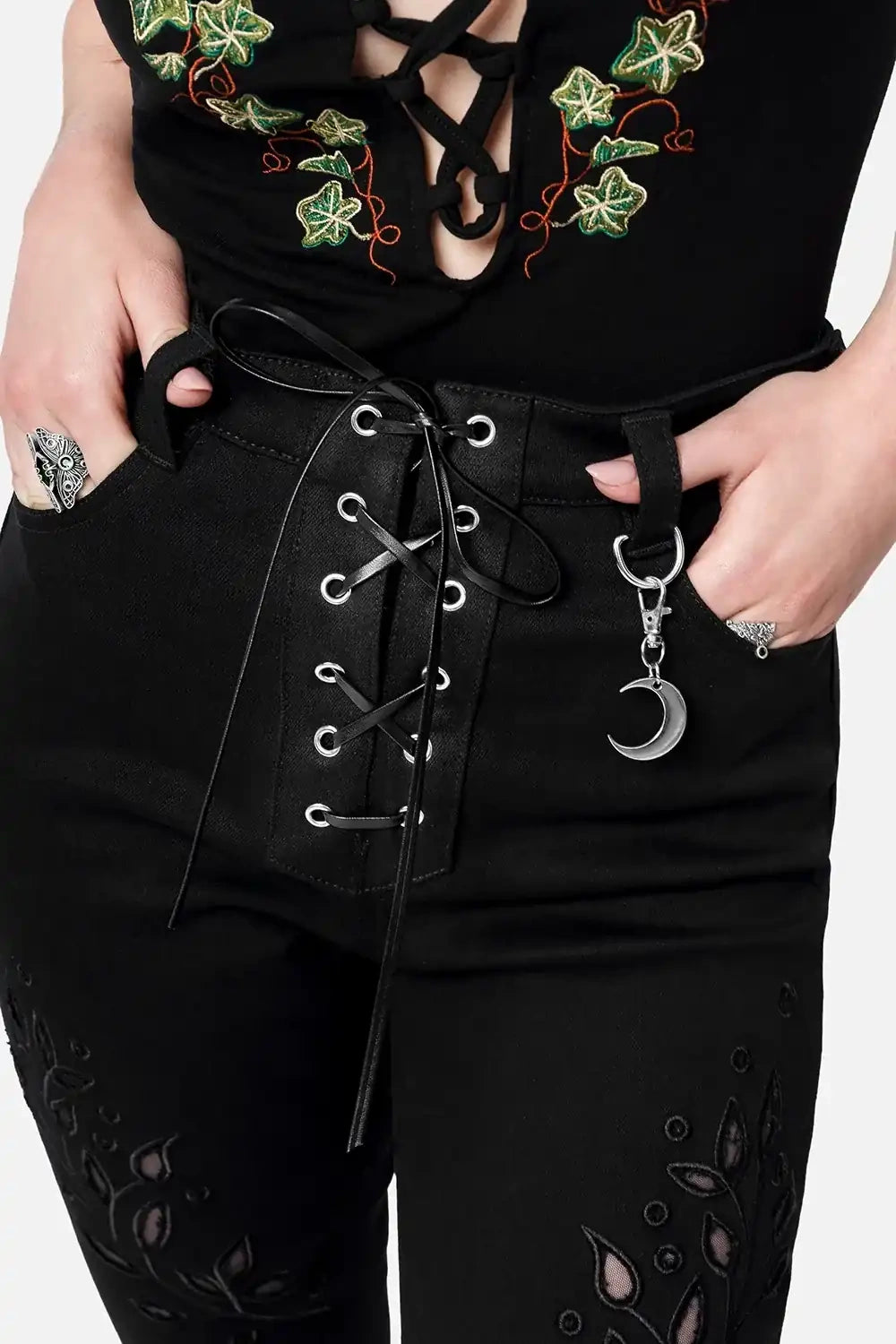 【RESTYLE】パンツ*TWISTED FATE BELL-BOTTOMS【取寄】