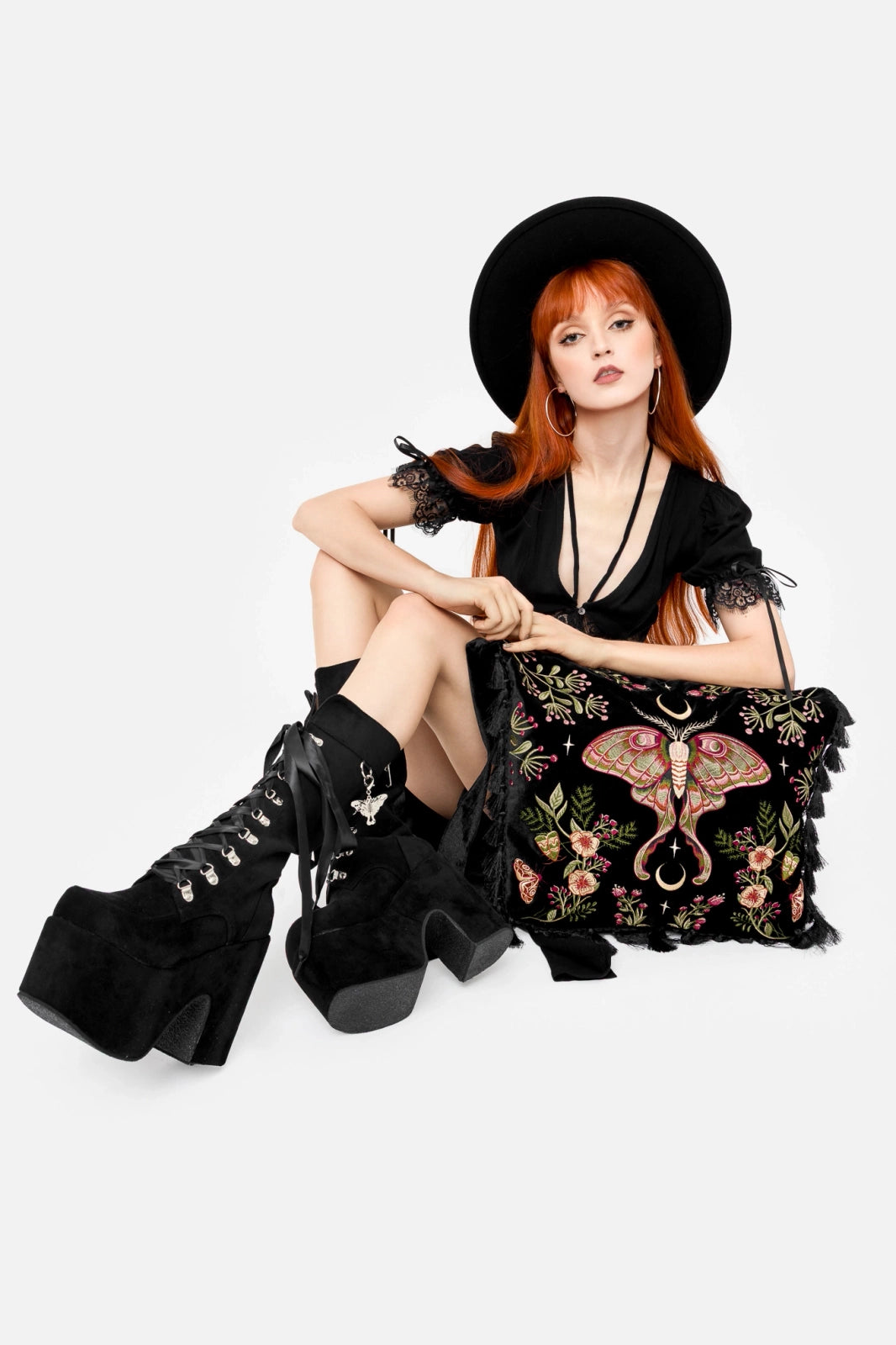 【RESTYLE】バッグ*WILDERWOOD VELVET BAG