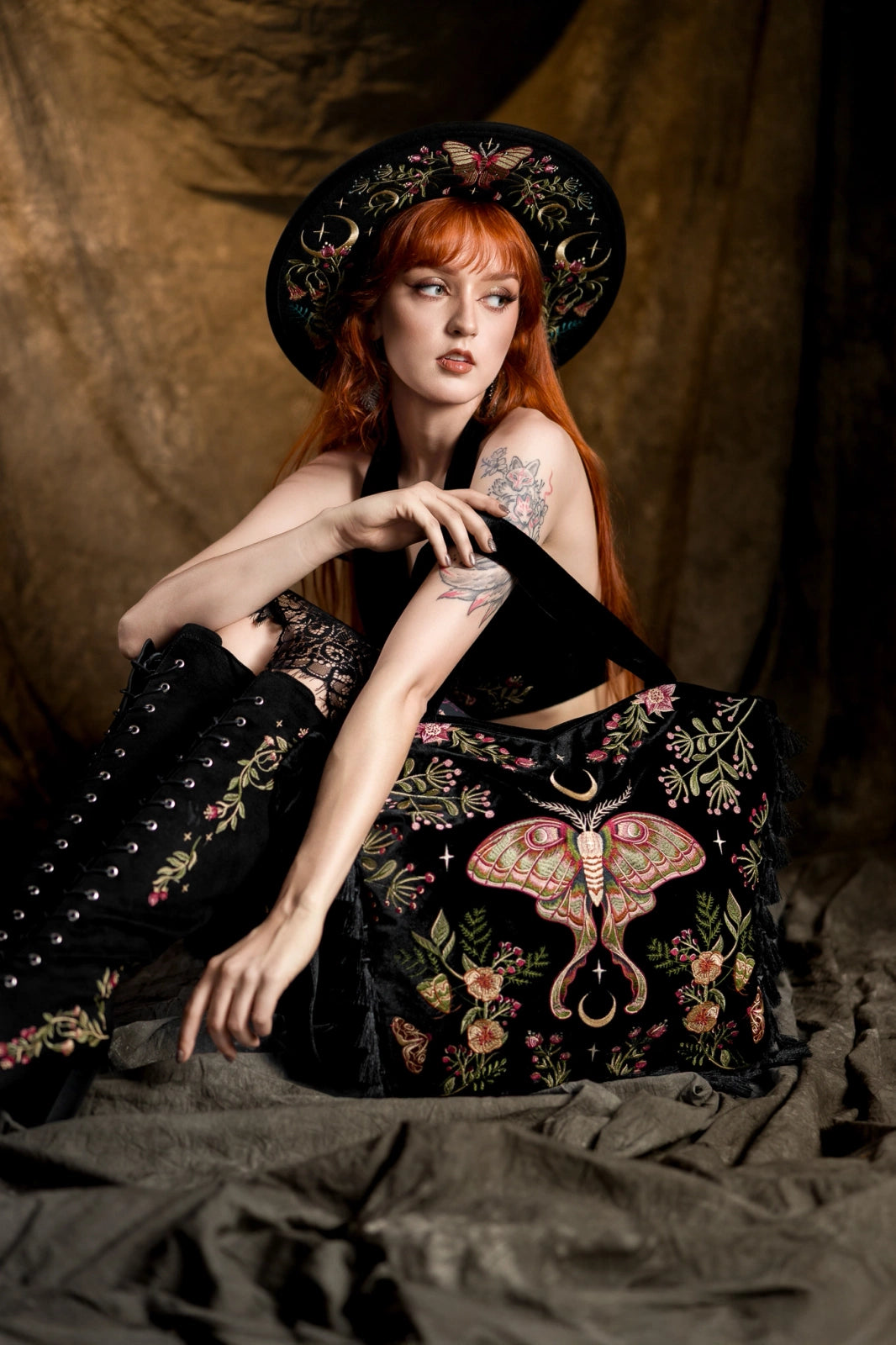 【RESTYLE】バッグ*WILDERWOOD VELVET BAG