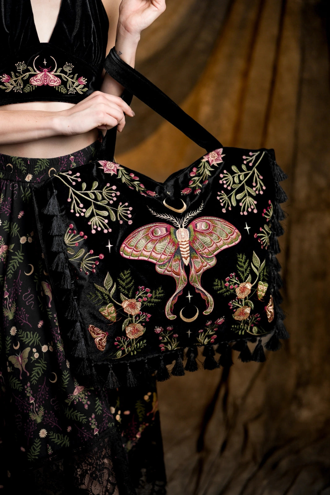 【RESTYLE】バッグ*WILDERWOOD VELVET BAG