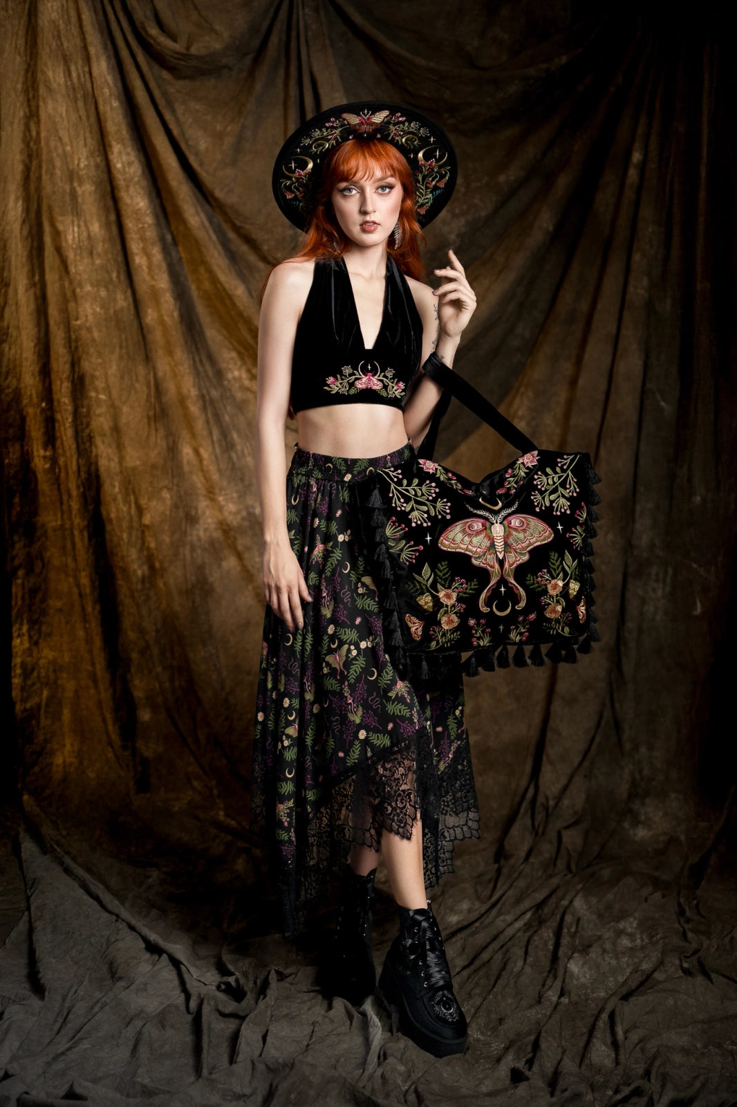 【RESTYLE】バッグ*WILDERWOOD VELVET BAG