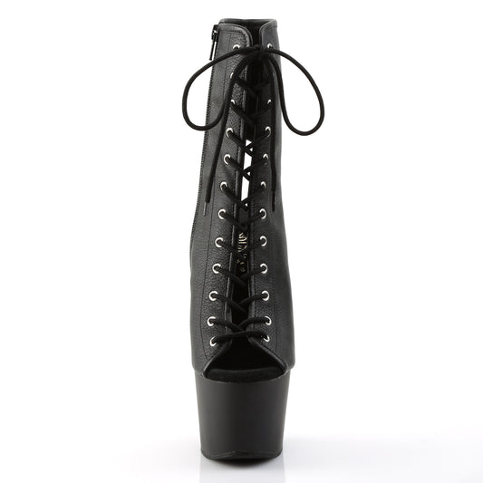 【PLEASER】ADORE-1016 プラットフォームシューズ Blk Faux Leather/Blk Matte【取寄】