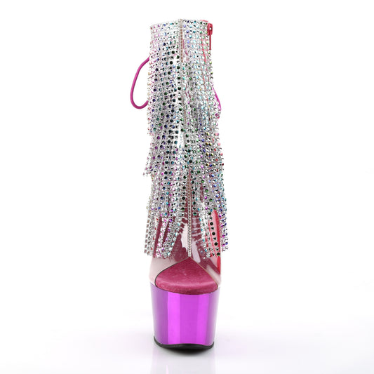 【PLEASER】ADORE-1017RSF プラットフォームシューズ Clr-Multi/Fuchsia Chrome【取寄】