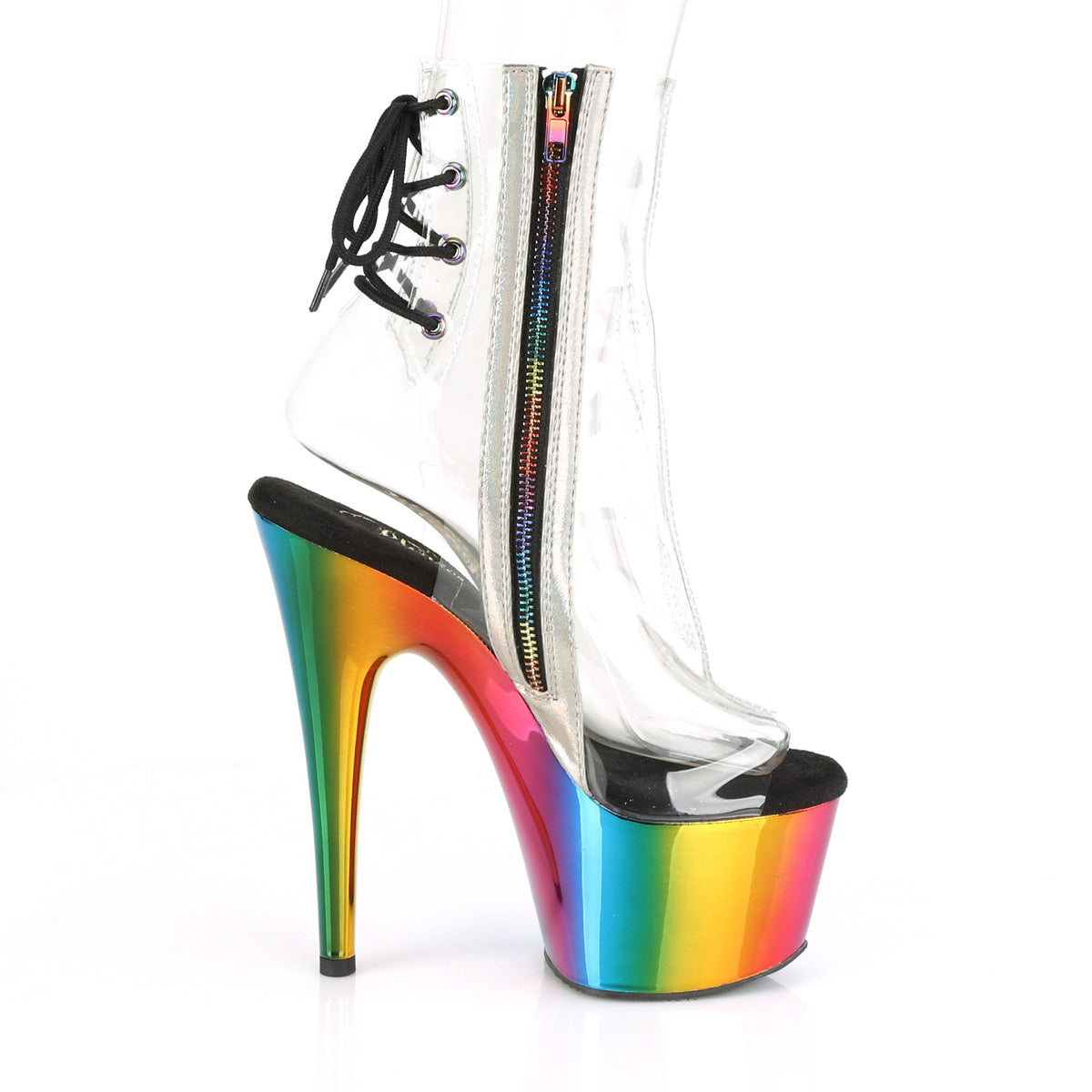 【PLEASER】ADORE-1018RC プラットフォームシューズ Clr/Rainbow Chrome【取寄】