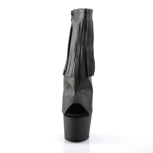 【PLEASER】ADORE-1019 シューズ Blk Faux Leather/Blk Matte【取寄】