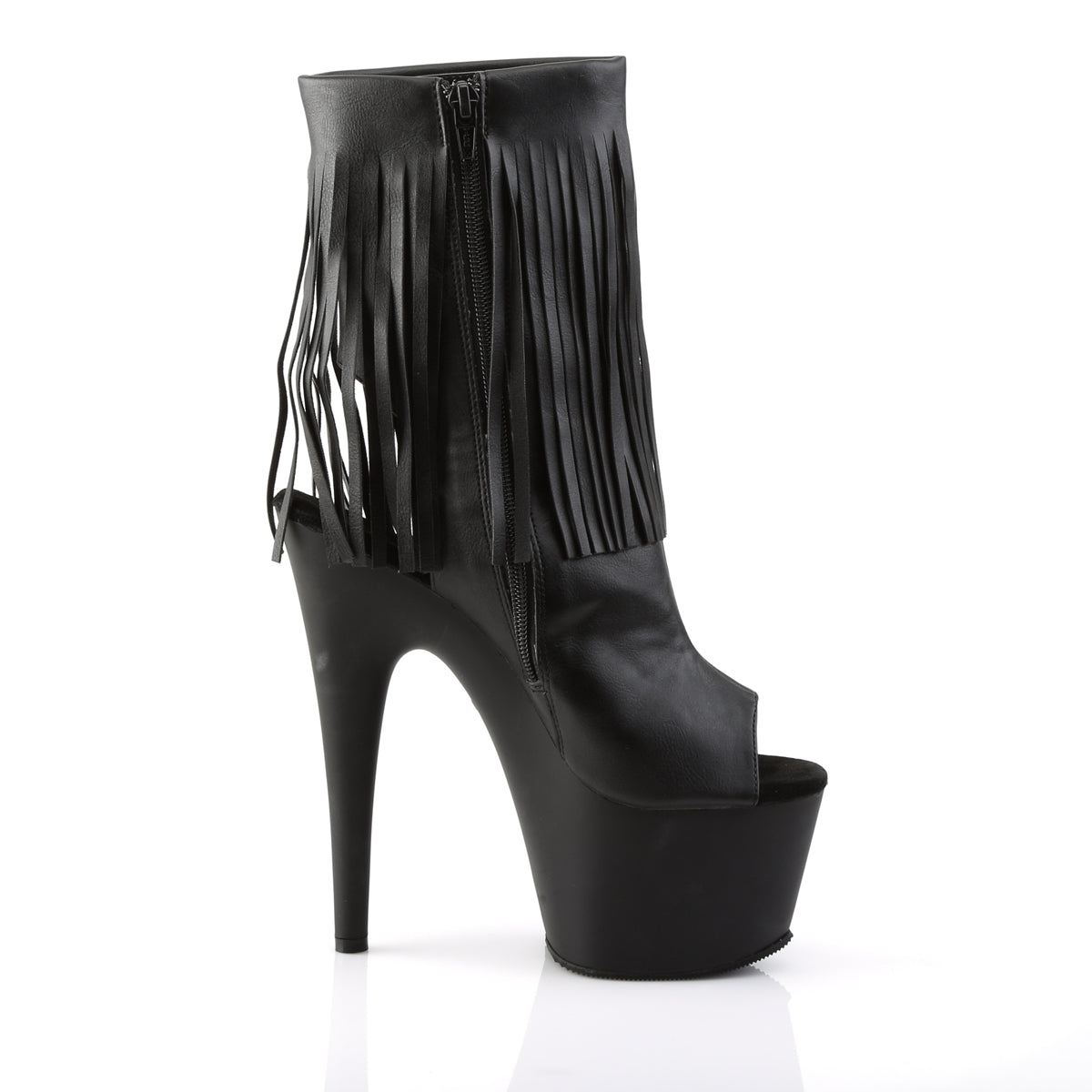 【PLEASER】ADORE-1019 プラットフォームシューズ Blk Faux Leather/Blk Matte【取寄】