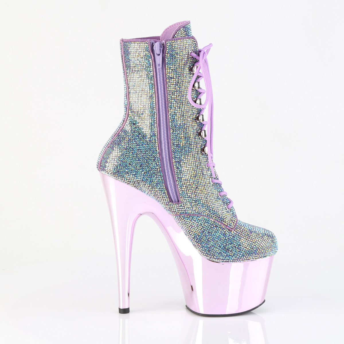 【PLEASER】ADORE-1020CHRS プラットフォームシューズ Lavender Multi RS/Lavender Chrome【取寄】
