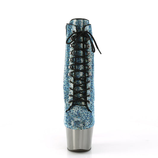 【PLEASER】ADORE-1020CHRS シューズ Turquoise Multi RS/Pewter Chrome【取寄】