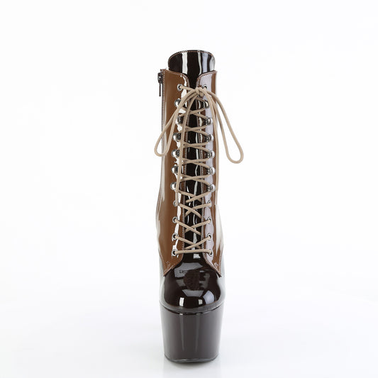 【PLEASER】ADORE-1020DC プラットフォームシューズ Mocha-Coffee Pat/M【取寄】