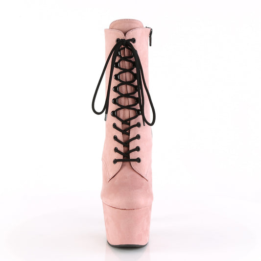 【PLEASER】ADORE-1020FS プラットフォームシューズ B. Pink Faux Suede/B. Pink Faux Suede【取寄】
