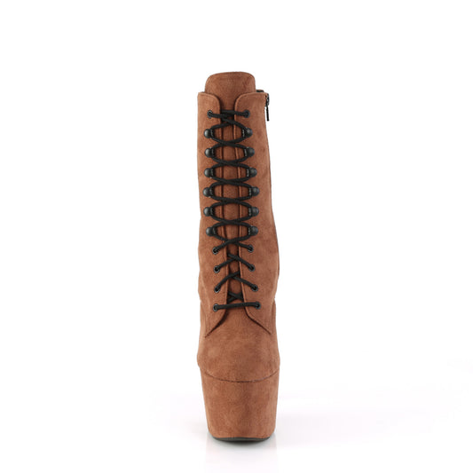 【PLEASER】ADORE-1020FS プラットフォームシューズ Caramel Faux Suede/Caramel Faux Suede【取寄】