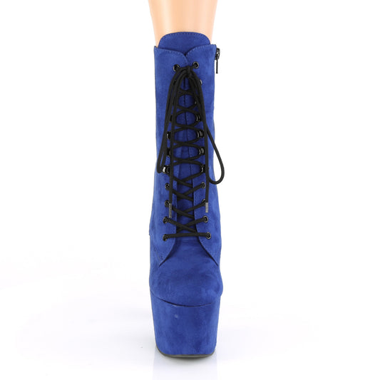 【PLEASER】ADORE-1020FS プラットフォームシューズ Royal Blue Faux Suede/Royal Blue【取寄】