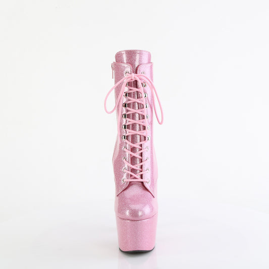 【PLEASER】ADORE-1020GP プラットフォームシューズ B. Pink Glitter Pat/M【取寄】