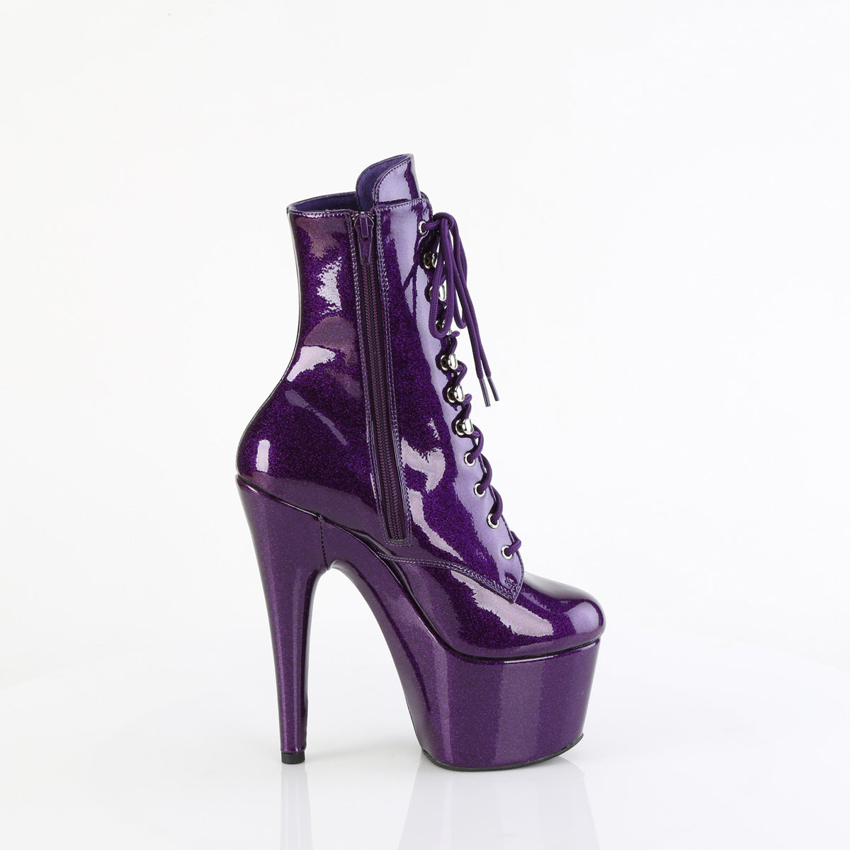 【PLEASER】ADORE-1020GP プラットフォームシューズ Purple Glitter Pat/M【取寄】
