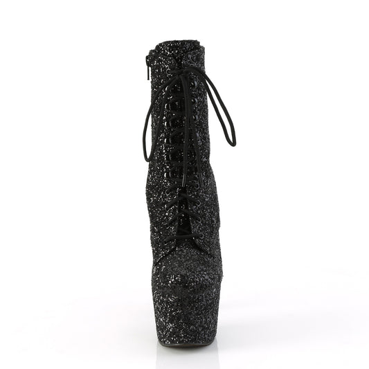 【PLEASER】ADORE-1020GWR シューズ Blk Glitter/Blk Glitter【取寄】