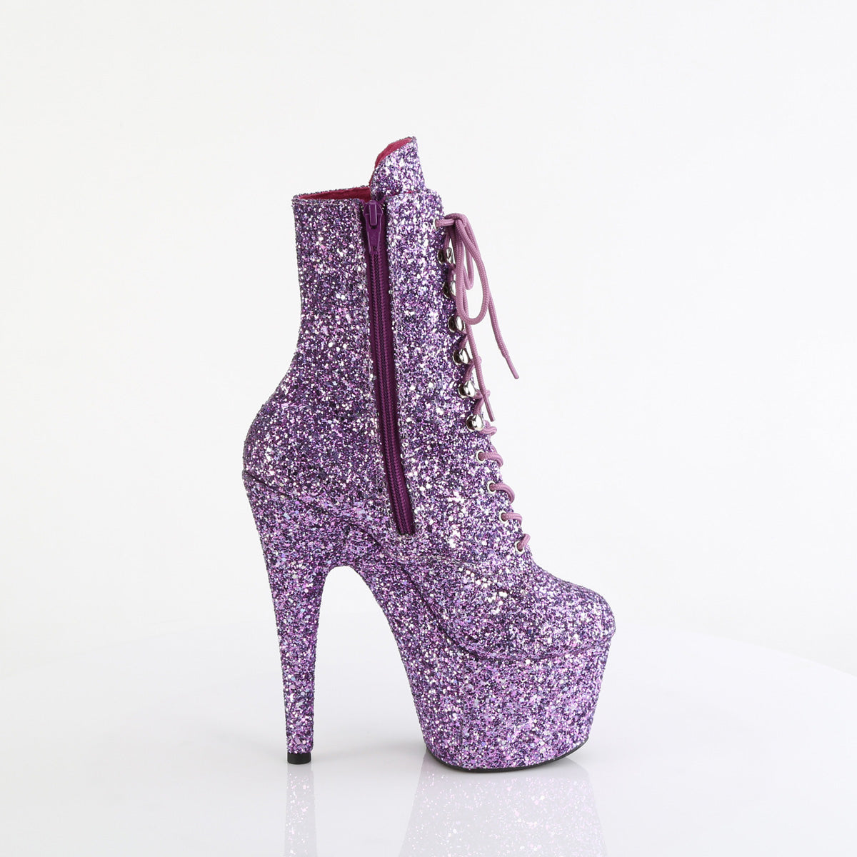 【PLEASER】ADORE-1020GWR プラットフォームシューズ Lavender Glitter/Lavender Glitter【取寄】