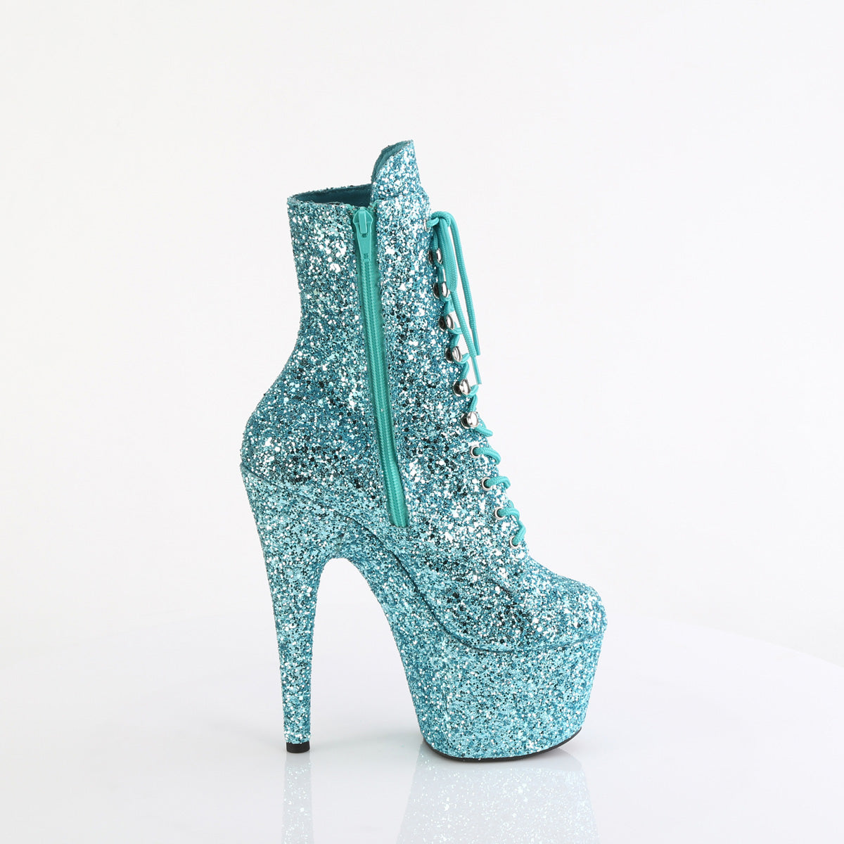 【PLEASER】ADORE-1020GWR プラットフォームシューズ Turquoise Glitter/Turquoise Glitter【取寄】