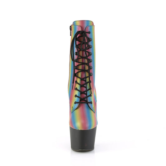 【PLEASER】ADORE-1020REFL-02 シューズ Rainbow Reflective/Blk Matte【取寄】