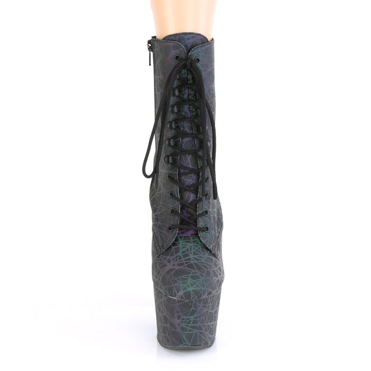 【PLEASER】ADORE-1020REFL プラットフォームシューズ Green-Purple Refl./Green-Purple Refl.【取寄】