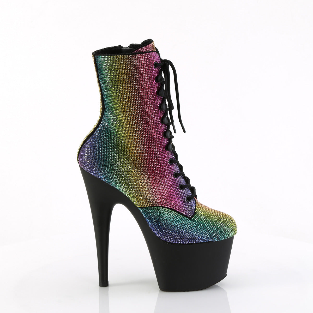 【PLEASER】ADORE-1020RS プラットフォームシューズ Rainbow RS/Blk Matte【取寄】