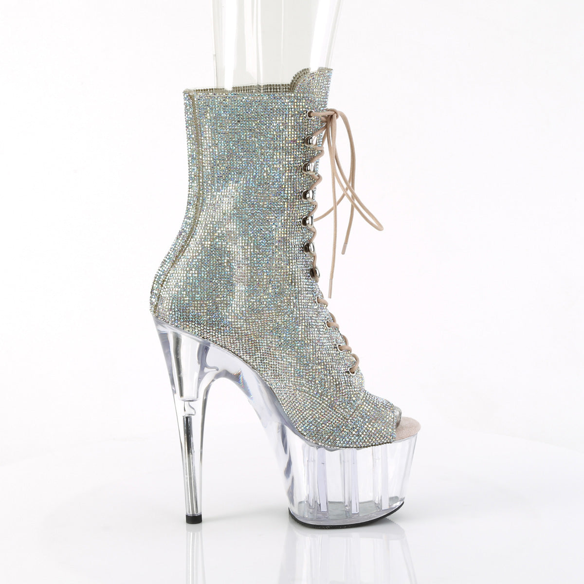 【PLEASER】ADORE-1021C-RS プラットフォームシューズ Slv AB RS-TPU/Clr【取寄】