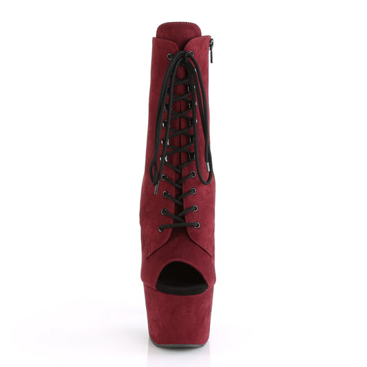 【PLEASER】ADORE-1021FS シューズ Burgundy Faux Suede/Burgundy Faux Suede【取寄】