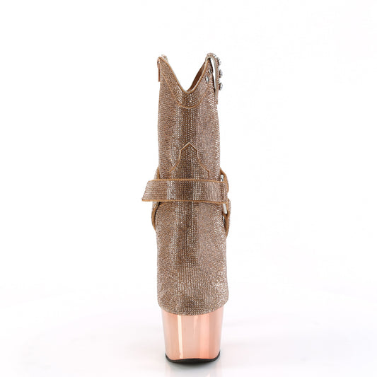 【PLEASER】ADORE-1029CHRS プラットフォームシューズ Rose Gold RS/Rose Gold Chrome【取寄】