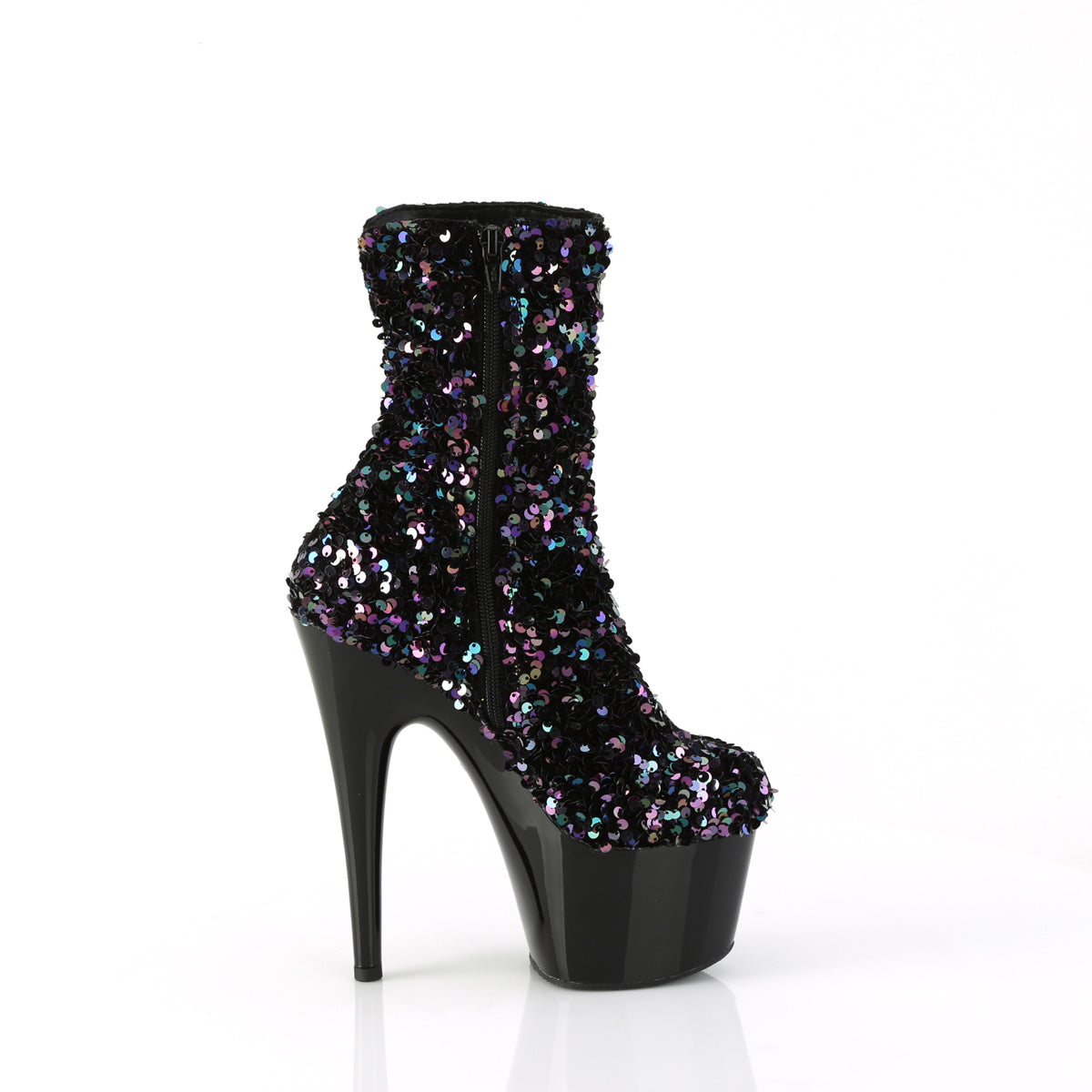 【PLEASER】ADORE-1042SQ プラットフォームシューズ Blk Multi Sequins/Blk【取寄】