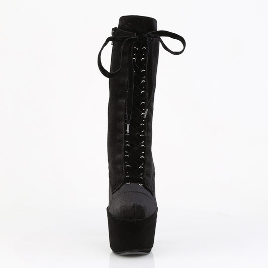 【PLEASER】ADORE-1045VEL シューズ Blk Velvet/Blk Velvet【取寄】