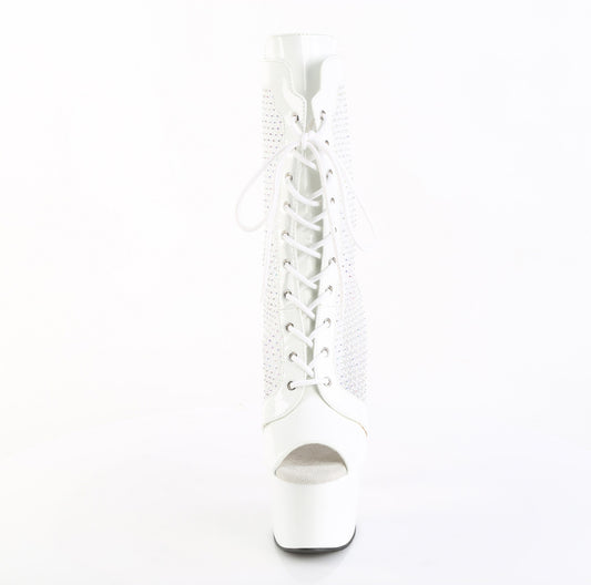 【PLEASER】ADORE-1048RSNT プラットフォームシューズ Wht Pat-Mesh-RS/Wht【取寄】