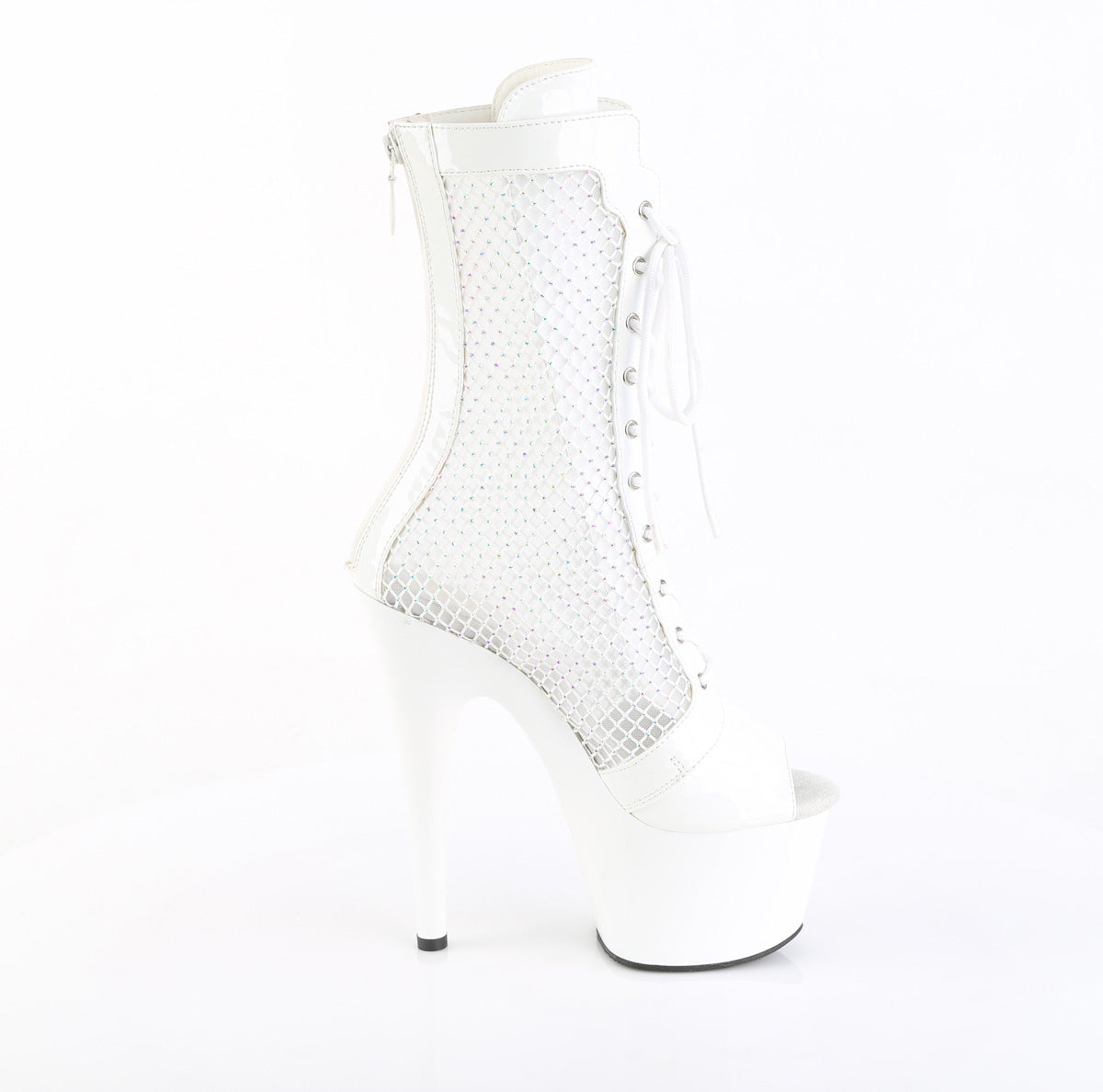 【PLEASER】ADORE-1048RSNT プラットフォームシューズ Wht Pat-Mesh-RS/Wht【取寄】