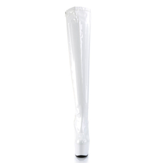 【PLEASER】ADORE-3000 プラットフォームシューズ Wht Str Pat/Wht【取寄】